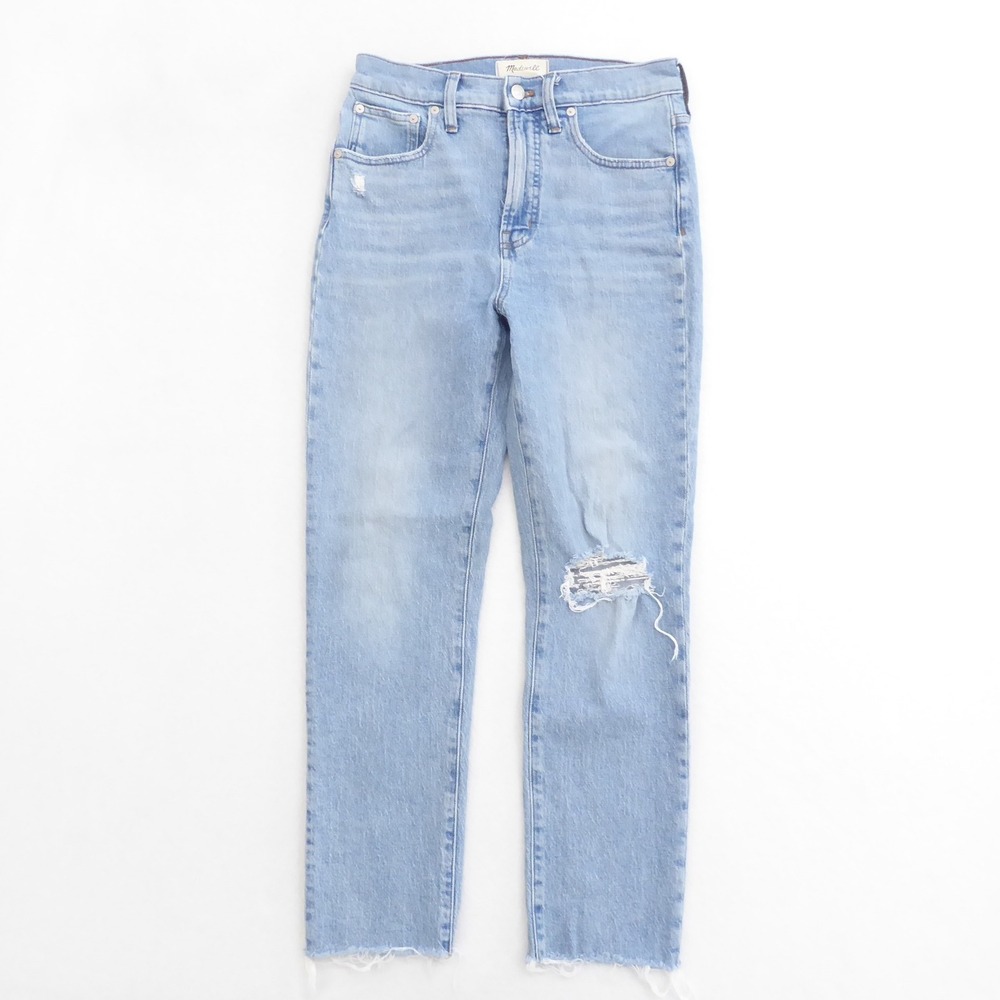 Madewell The Perfect Vintage Jean Women's Size 27 Light Wash Distressed Straight